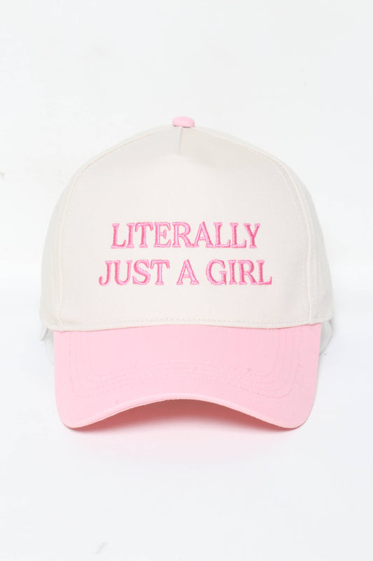 Literally Just A Girl Baseball Cap