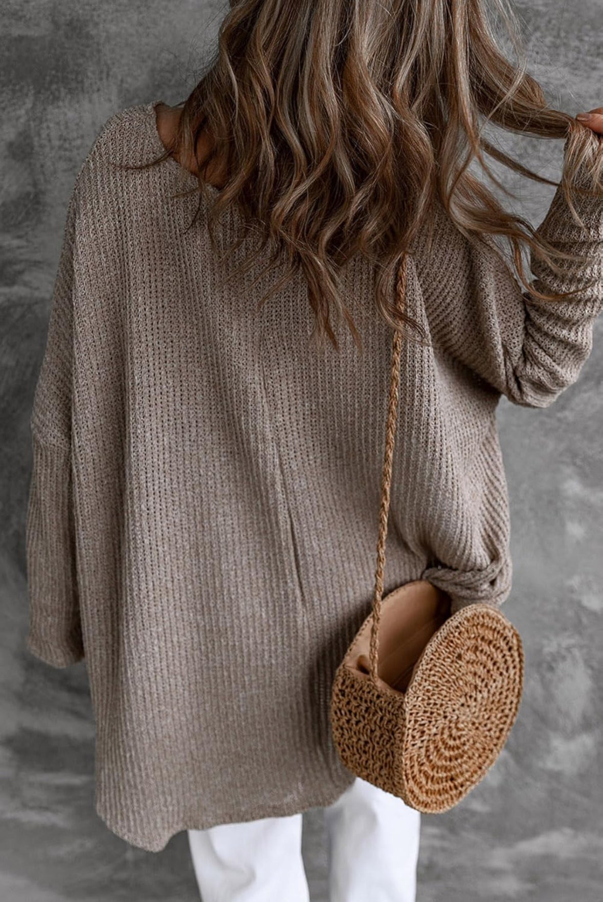 Lightweight Dropped Back Sweater