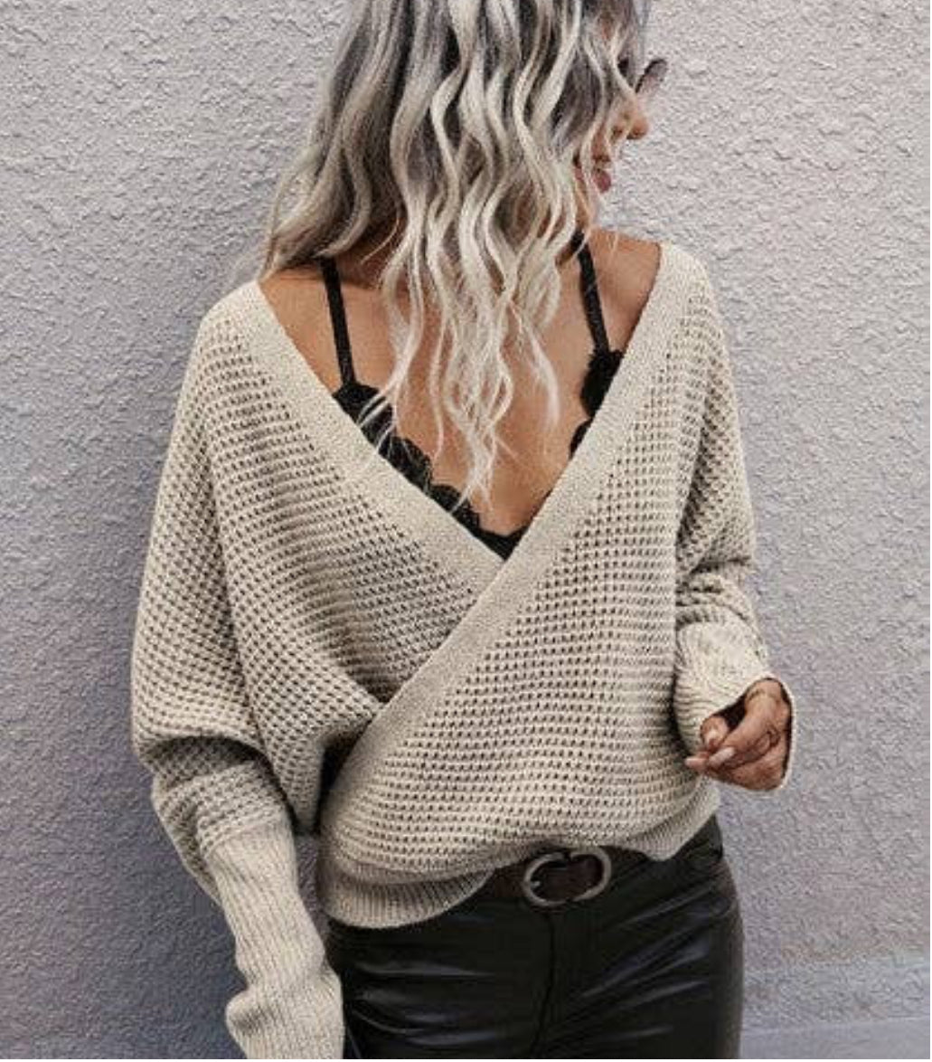 All Wrapped Up Knit Sweater
