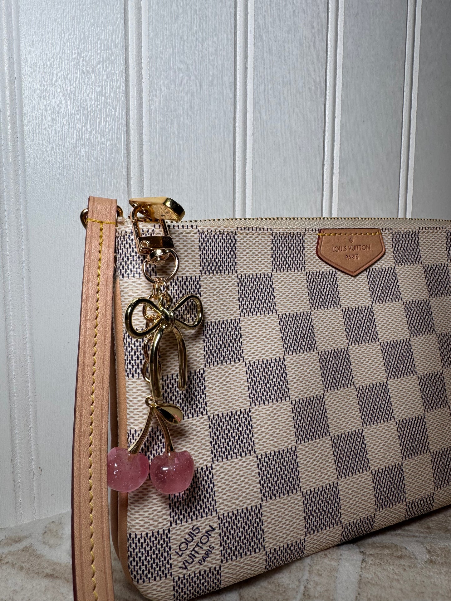 Cherry and Bow Purse Charm